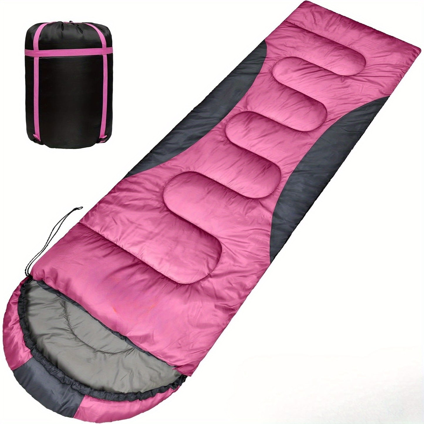 0-Degree Winter Sleeping Bag for Adults - 450GSM Cold Weather Camping Gear with High Quality Compression Sack, Envelope Hoodie Design for Big & Tall, 4-Season Lightweight & Machine Washable for Backpacking Hiking Outdoor Adve
