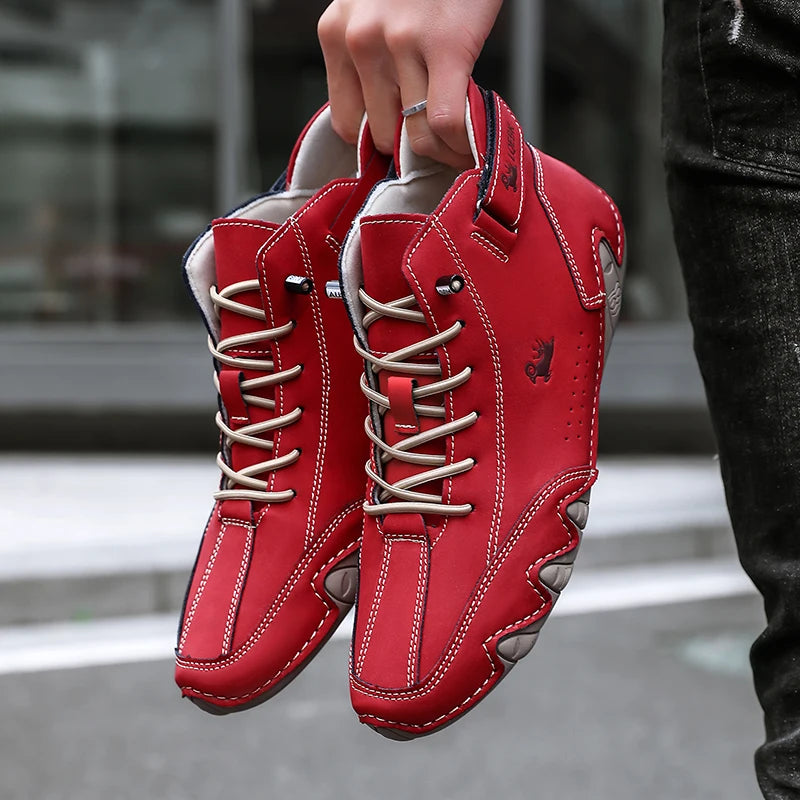 Outdoor Hiking Shoes with Wear-resistant High Top Design Sports Shoes with Comfortable Foot Feel Casual Life 2025 White Boots