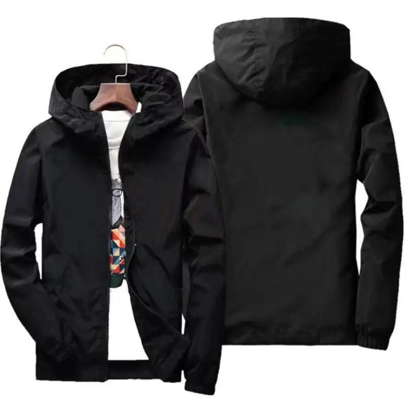 2024 New Outdoor Hiking Jackets Waterproof Hooded Windbreaker Coat Men Autumn Casual Fishing Tactics Military Jackets S-7XL