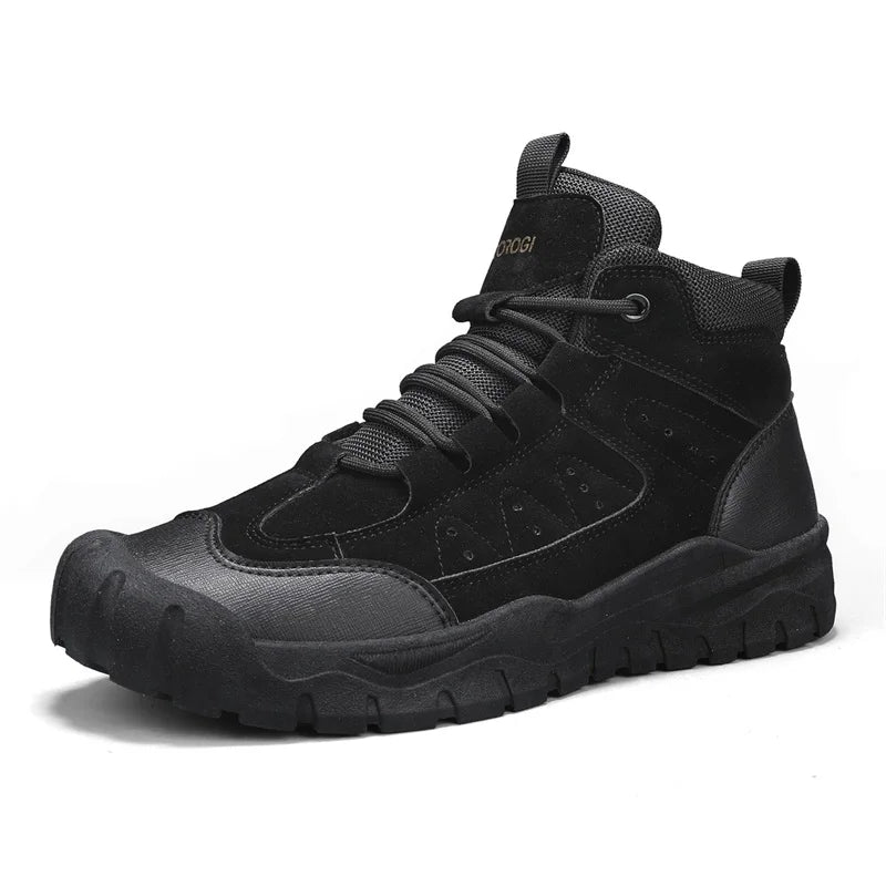 Men's Hiking Boots Autumn Winter Outdoor Walking Shoes Travel Sports Anti-slip Wear-resi Non-Slip Comfortable Men Casual Shoes