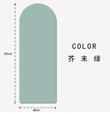 Anti Slip Custom Yoga Mats Eco Friendly Natural Rubber Oval Curve Pu Yoga Mat Arch Pill Shape Arched Yoga Mat Thick