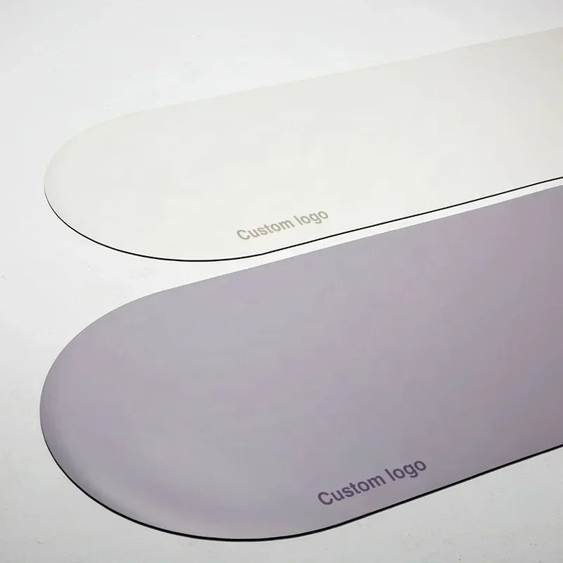 Anti Slip Custom Yoga Mats Eco Friendly Natural Rubber Oval Curve Pu Yoga Mat Arch Pill Shape Arched Yoga Mat Thick