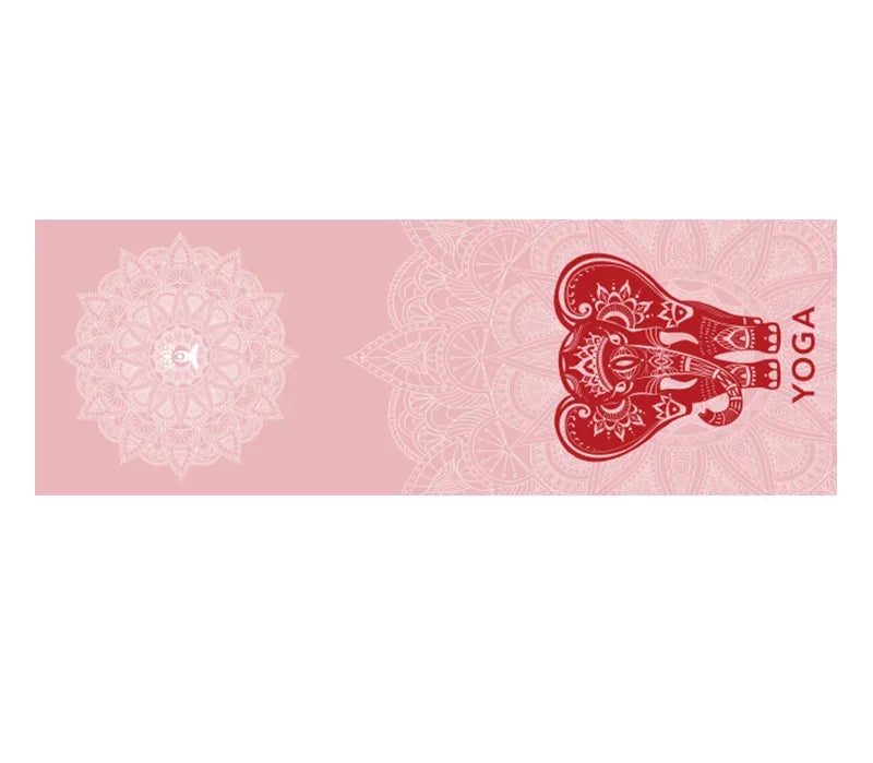 Hot Yoga Mat Towel 185*63cm Printed Yoga Towel Non Slip Fitness Workout Mat Cover for Pilates Gym Yoga Blankets