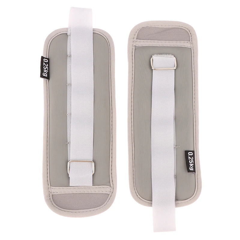 【M】1Pair Adjustable Ankle Weights (0.25kg*2pcs) Neoprene Leg Arm Straps For Fitness Aerobics Physical Therapy For Women Men Kids