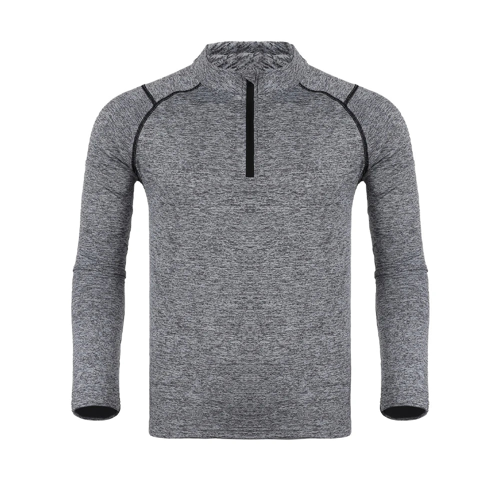 Men's Workout Long-sleeved T-shirt Spring Fall Gym Running Sports Men T-shirt Fitness Sports Tight Outdoor Tops for Men Clothes
