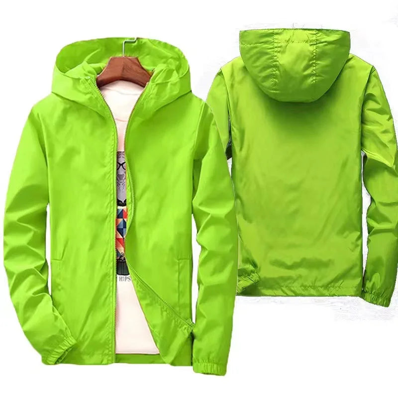 2024 New Outdoor Hiking Jackets Waterproof Hooded Windbreaker Coat Men Autumn Casual Fishing Tactics Military Jackets S-7XL