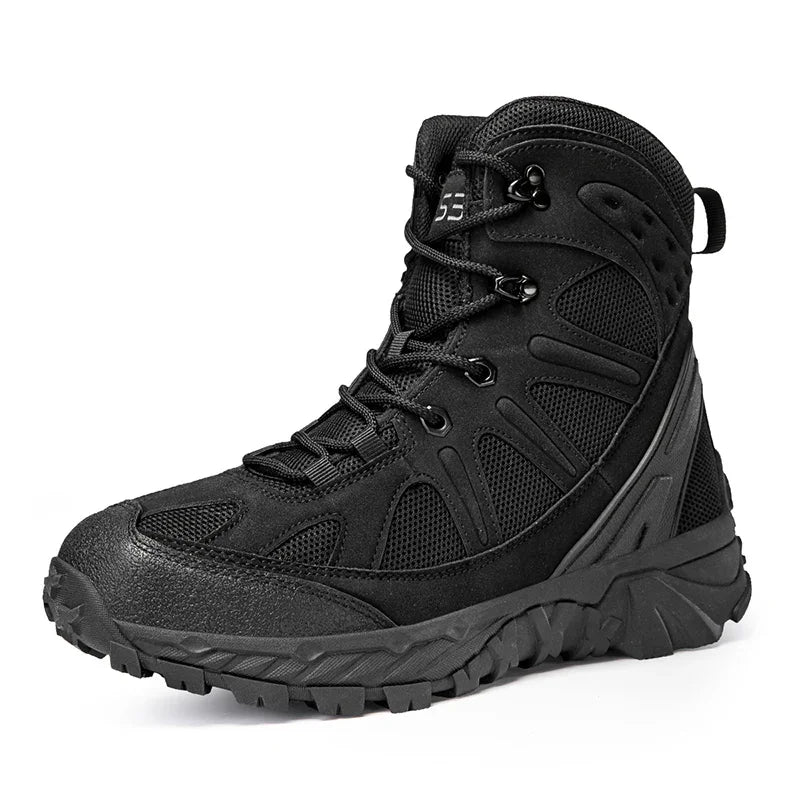 New Tactical Boots Outdoor Camping Military Style Men's Spring Summer Season Hiking Shoes Comfortable Breathable Sports Gear