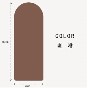 Anti Slip Custom Yoga Mats Eco Friendly Natural Rubber Oval Curve Pu Yoga Mat Arch Pill Shape Arched Yoga Mat Thick