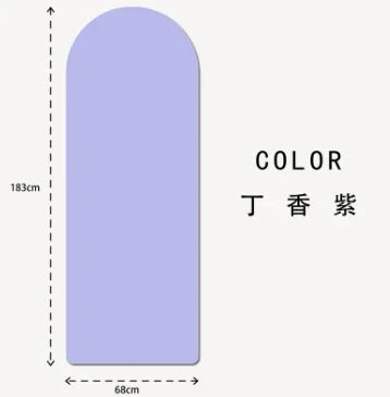 Anti Slip Custom Yoga Mats Eco Friendly Natural Rubber Oval Curve Pu Yoga Mat Arch Pill Shape Arched Yoga Mat Thick
