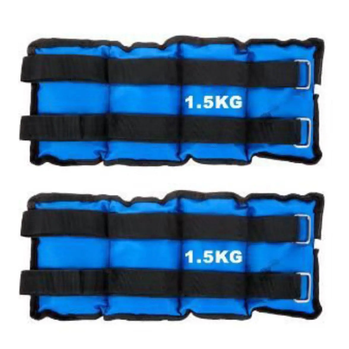 ankle and wrist weights from 1 to 5 kilos, adjustable double strap lasters, for fitness exercise gym training