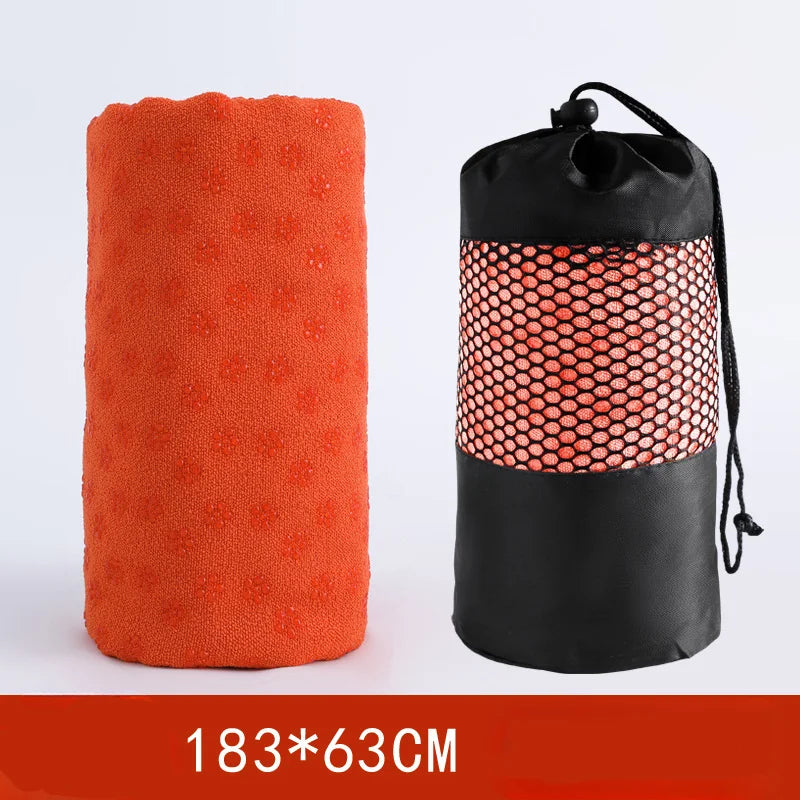183*63cm Yoga Towel Professional Non-slip Mat Widened Lengthening Fitness Mat Home Sweat-absorbent Terry Cloth Yoga Pad
