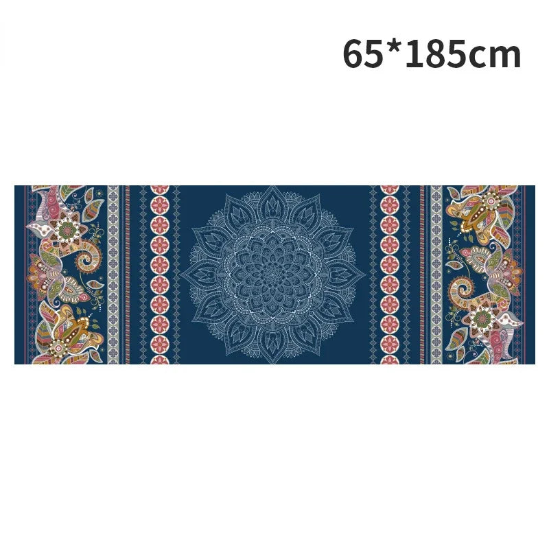 Hot Yoga Mat Towel 185*63cm Printed Yoga Towel Non Slip Fitness Workout Mat Cover for Pilates Gym Yoga Blankets