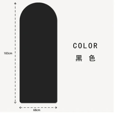 Anti Slip Custom Yoga Mats Eco Friendly Natural Rubber Oval Curve Pu Yoga Mat Arch Pill Shape Arched Yoga Mat Thick