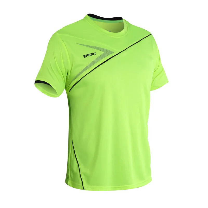 Men's T-shirts Sport Running T-shirt Men Quick-drying Breathable Short Sleeve Round Neck Active Tee Outdoor Workout Men Clothing