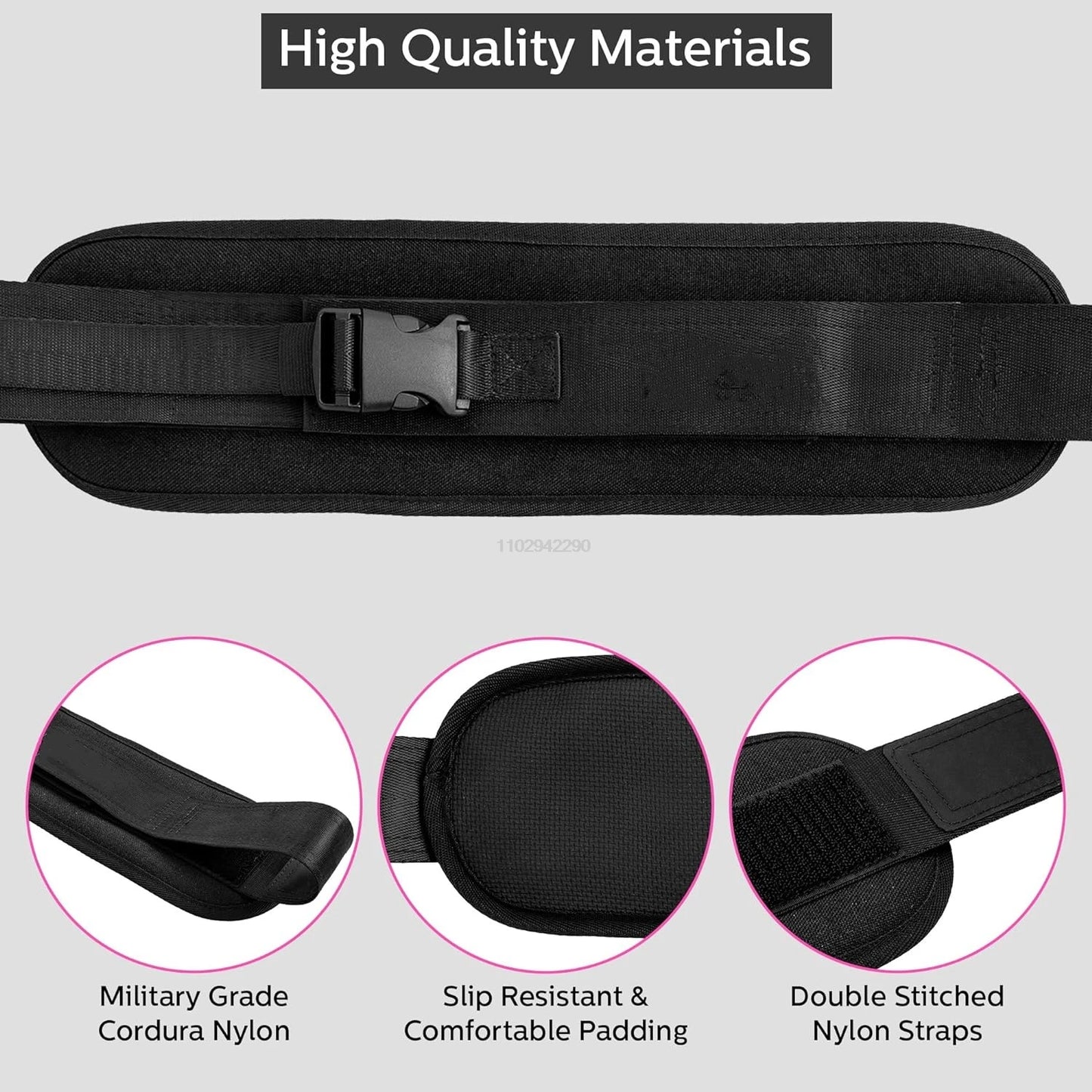 Weight-bearing Belt Weighted Waist Trainer Belt - Adjustable Resistance Ergonomic Design Workout Hip Thrust Hip Training Belt