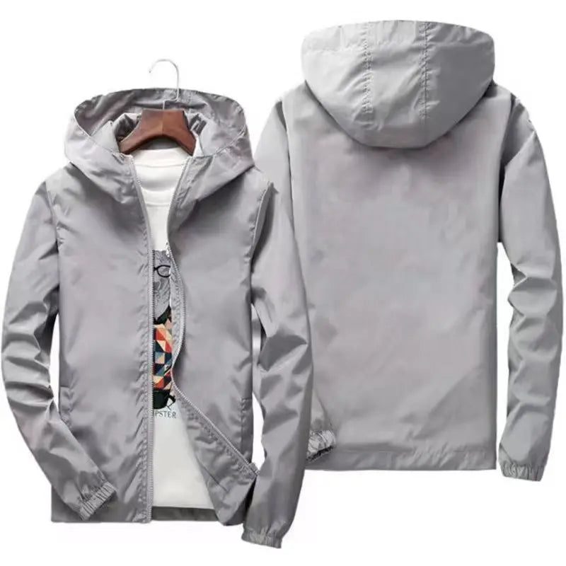 2024 New Outdoor Hiking Jackets Waterproof Hooded Windbreaker Coat Men Autumn Casual Fishing Tactics Military Jackets S-7XL