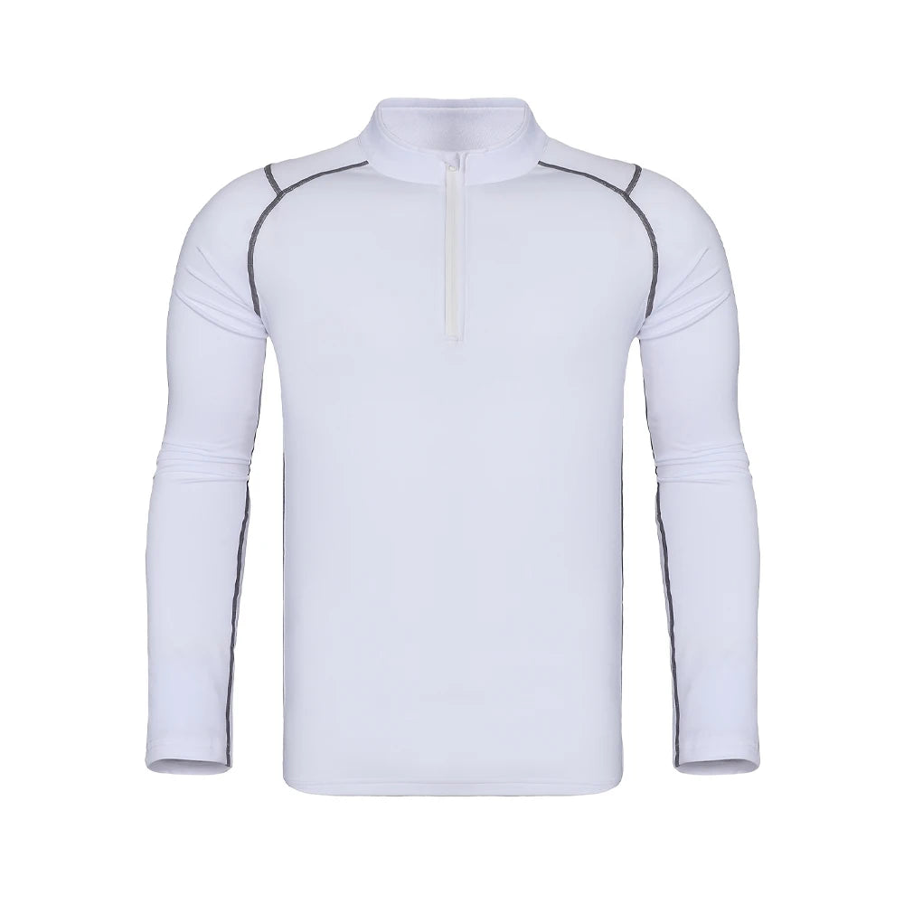 Men's Workout Long-sleeved T-shirt Spring Fall Gym Running Sports Men T-shirt Fitness Sports Tight Outdoor Tops for Men Clothes