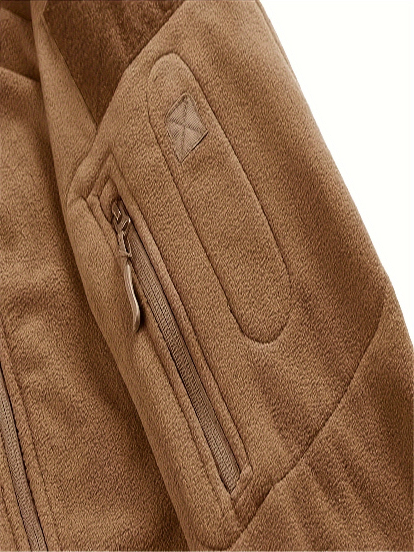 Men's Tactical Hooded Jacket - Warm, Windproof Outdoor Adventure Gear with Multiple Zip Pockets, Adjustable Straps, and Hook-and-loop Fastener Patches, Ideal for Hiking & Casual Wear, Khaki, Tactical Clothing|Sporty Hooded Ja
