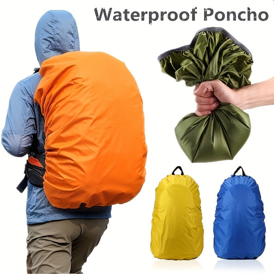 1pc 9.25gal Portable Outdoor Backpack with Cover - Durable Polyester, Ideal for Travel, Camping, and Sports Accessories, Camping Gear | Vibrant Backpack | Durable Backpack