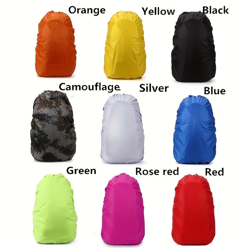 1pc 9.25gal Portable Outdoor Backpack with Cover - Durable Polyester, Ideal for Travel, Camping, and Sports Accessories, Camping Gear | Vibrant Backpack | Durable Backpack