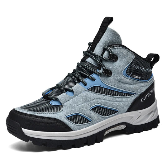 Brand Logo Custom Professional Suede Leather Sports Hiking Shoes Plus Size US 13 14 EU 47 48 Winter Warm Outdoor Boots for Men