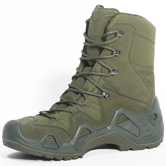 Outdoor Fans Winter Waterproof Men's Boots Anti-slip Wear Tactical Hiking Shoes High Top Combat Boots