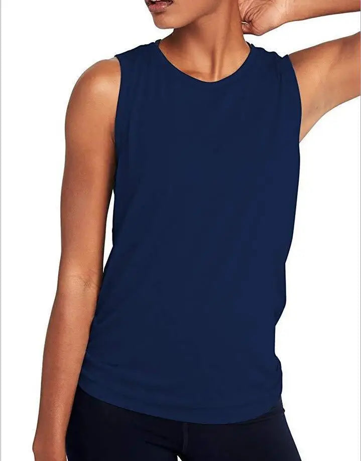 Women Yoga Shirts Tank Top Gym Sports Running Athletic Active Stretch Workout Vest Quick Drying Clothes Breathable Gauze 2020