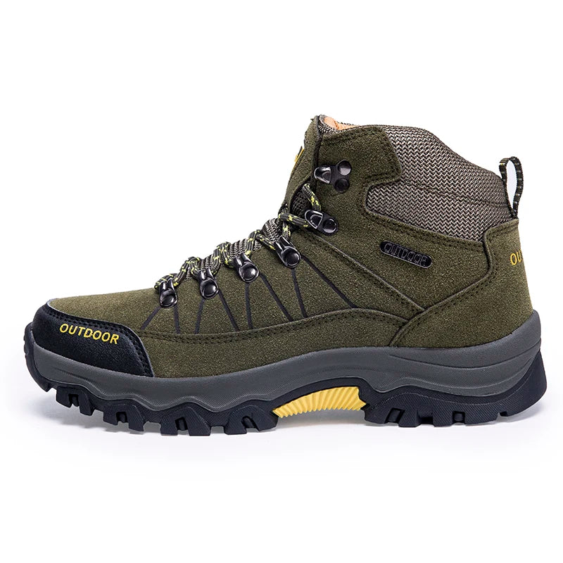 Best Seller Men's High-top Outdoor Climbing Shoes Men Sports Hiking Shoes Waterproof And Anti Slip Sports Shoes Breathable Boots