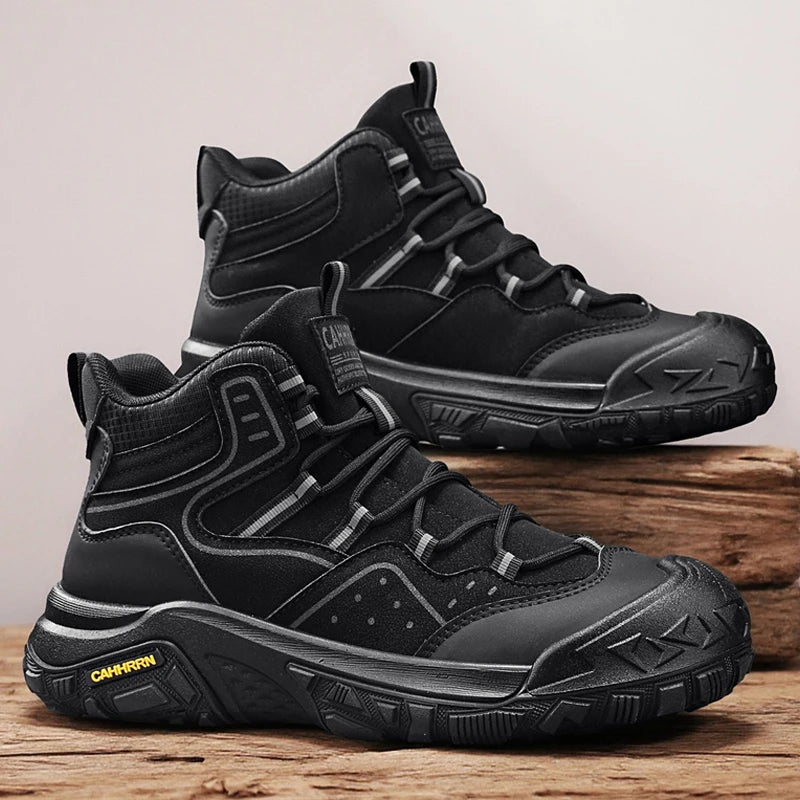 Fall/Winter Outdoor Hiking Shoes, Anti-slip and Wear-resistant Workwear Sports Shoes, Men's Work Boots