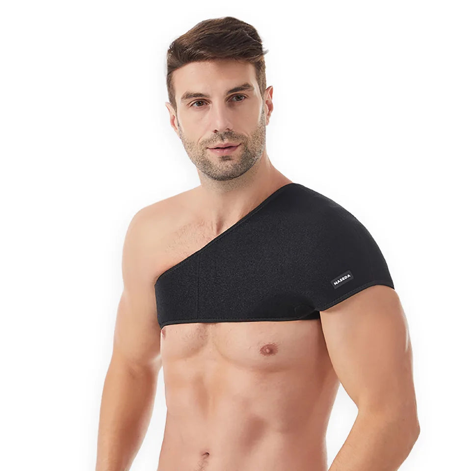 Sports Shoulder Pads Wide Adjustable Shoulder Guard Stretching Pressurized Protective Gear Fitness Outdoor Riding Weightlifting