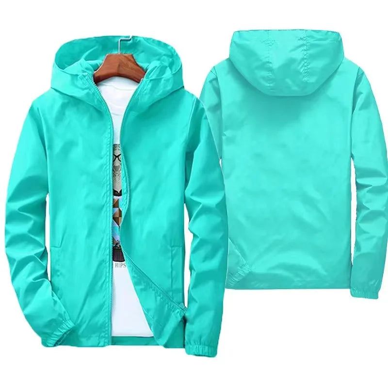 2024 New Outdoor Hiking Jackets Waterproof Hooded Windbreaker Coat Men Autumn Casual Fishing Tactics Military Jackets S-7XL