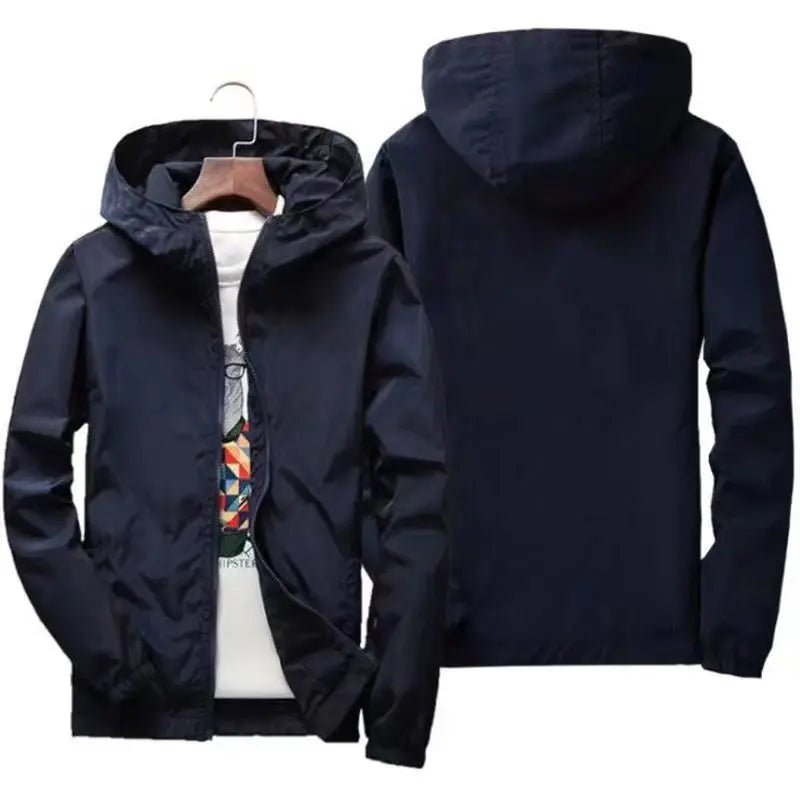 2024 New Outdoor Hiking Jackets Waterproof Hooded Windbreaker Coat Men Autumn Casual Fishing Tactics Military Jackets S-7XL