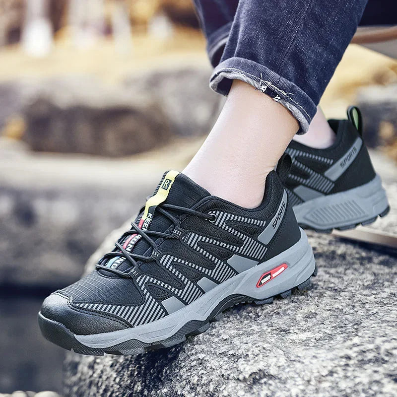 Outdoor Hiking Shoes Men Women Waterproof Trekking Sneakers Lace-up Climbing Trainers Walking Hunting Tactical Boots Big Size 47