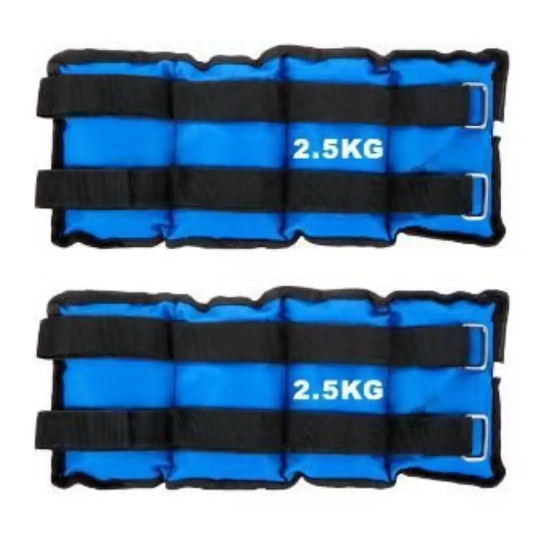 ankle and wrist weights from 1 to 5 kilos, adjustable double strap lasters, for fitness exercise gym training