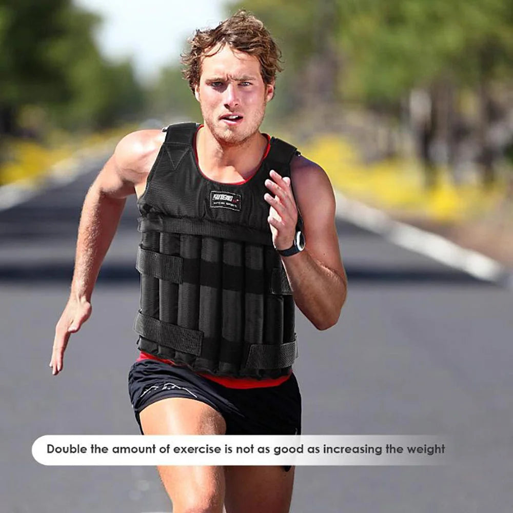 20/50kg Weight Training Suit Empty Bag Fitness Running Vest Adjustable Weight Jacket Workout Equipment for Workout Jogging