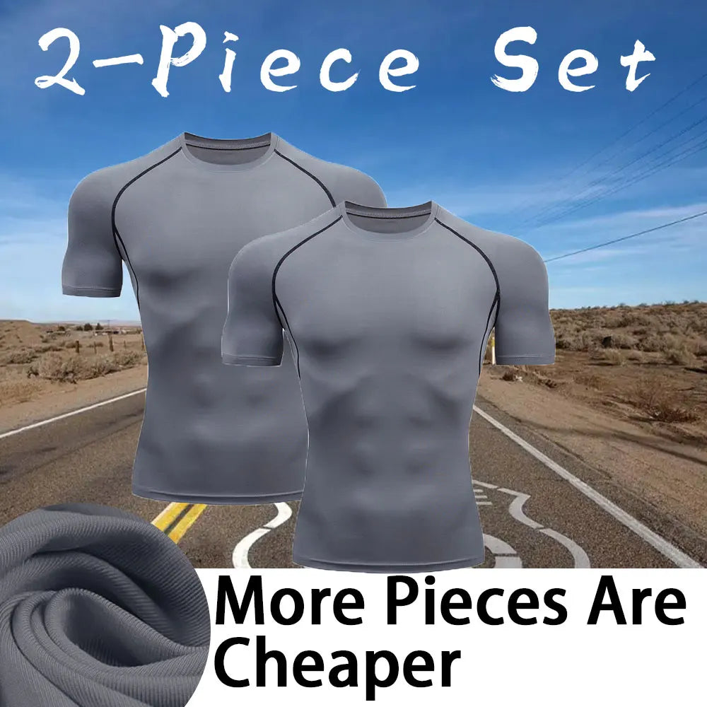 Men's Workout Compression Shirt Turtleneck Long Sleeve Rash Guard Gym Base Layer Athletic Undershirt Gear Sports Shirt