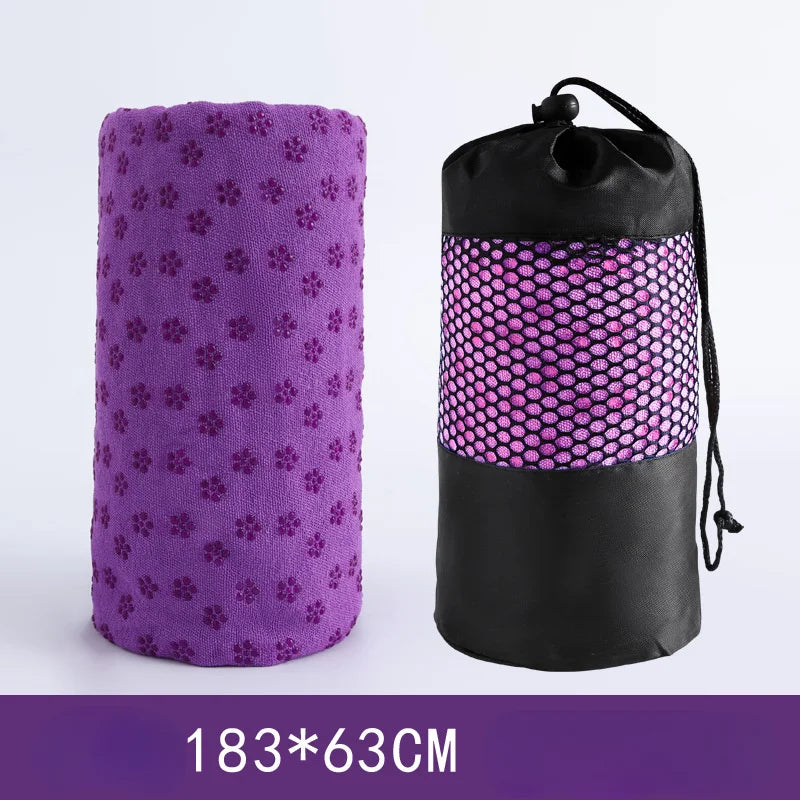 183*63cm Yoga Towel Professional Non-slip Mat Widened Lengthening Fitness Mat Home Sweat-absorbent Terry Cloth  Yoga Pad