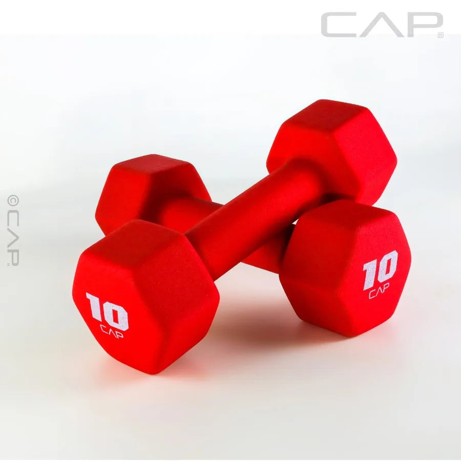 10lb Neoprene Dumbbell Red Single