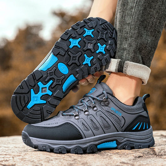 Men's Hiking Shoes Anti-Slip Breathable Lightweight Outdoor Trekking Shoes Waterproof High-Top Snow Boots Wide Size 39-44