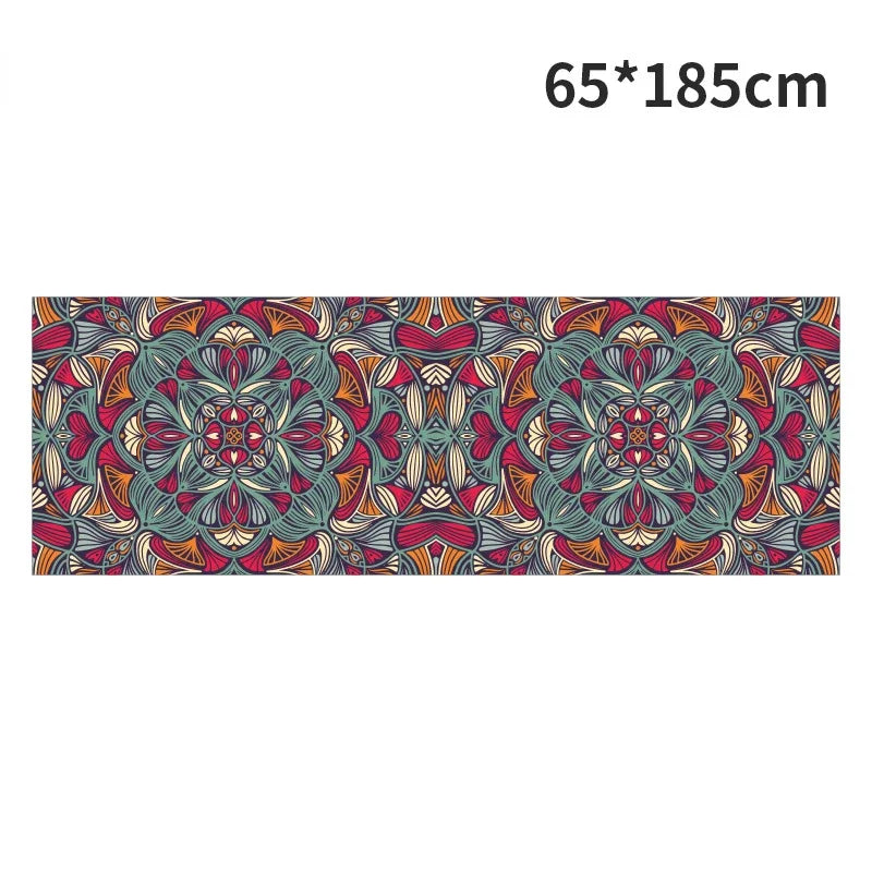 Hot Yoga Mat Towel 185*63cm Printed Yoga Towel Non Slip Fitness Workout Mat Cover for Pilates Gym Yoga Blankets