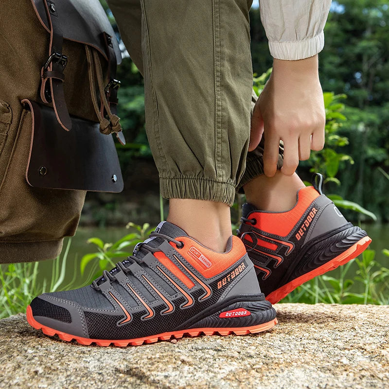 2025 Hiking Shoes Men Non-slip Wear-resistant Outdoor Hiking Sports Shoes Men Camping Mountain Walking Hunting Trainers Sneakers