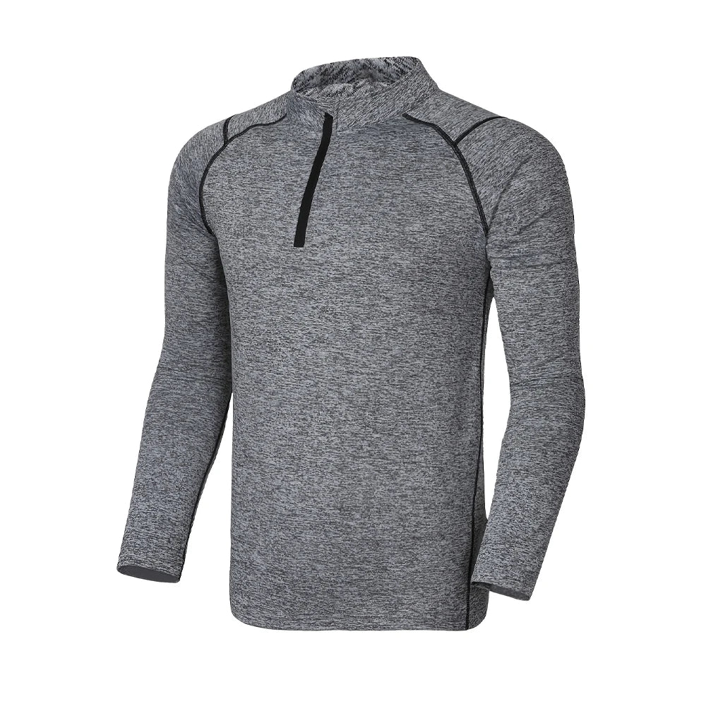 Men's Workout Long-sleeved T-shirt Spring Fall Gym Running Sports Men T-shirt Fitness Sports Tight Outdoor Tops for Men Clothes