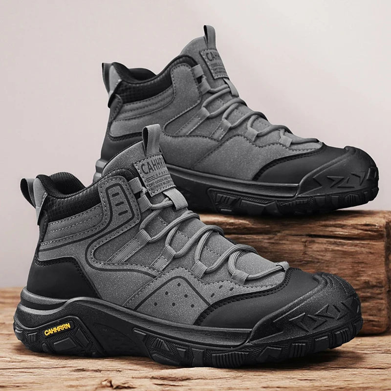 Fall/Winter Outdoor Hiking Shoes, Anti-slip and Wear-resistant Workwear Sports Shoes, Men's Work Boots