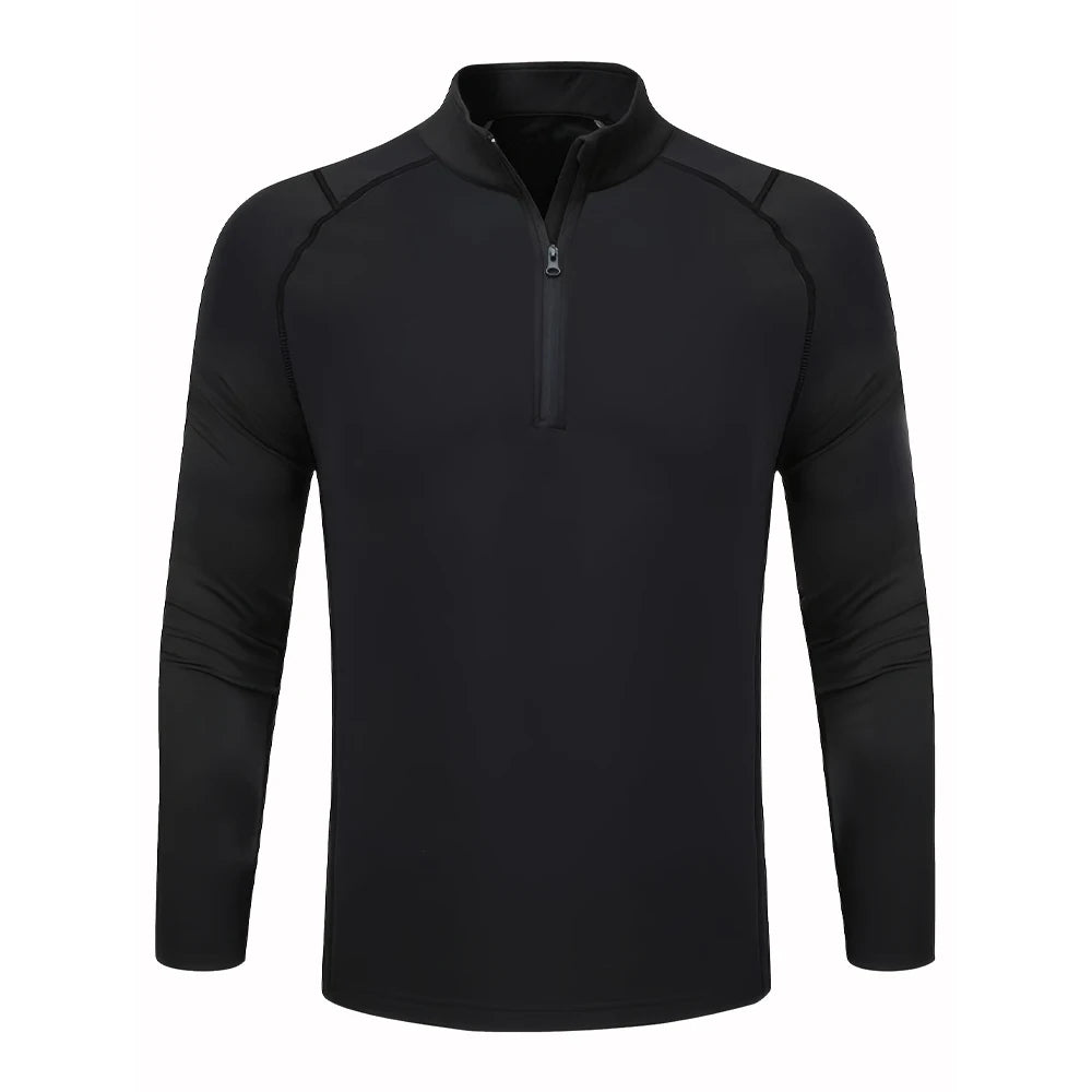 Men's Workout Long-sleeved T-shirt Spring Fall Gym Running Sports Men T-shirt Fitness Sports Tight Outdoor Tops for Men Clothes