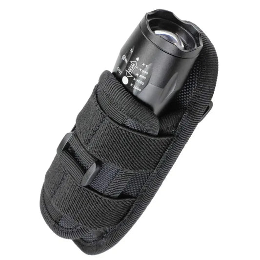 360-degree Rotating Belt Flashlight Bag, Outdoor Mountain Climbing and Hiking Flashlight Storage, Elastic Multi-purpose Tool Kit