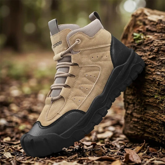 Men's Hiking Boots Autumn Winter Outdoor Walking Shoes Travel Sports Anti-slip Wear-resi Non-Slip Comfortable Men Casual Shoes