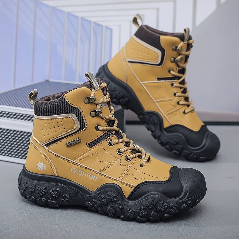 Winter Men's Hiking Shoes Lightweight Anti Slip Mens Boots Outdoor Sneakers Comfortable Climbing Hunting Trekking Camping Shoes