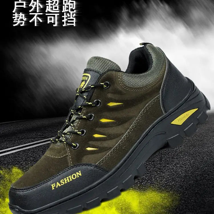 2024 New outdoor hiking shoes for tourism men's Casual warm non slip sports shoes low cut cotton shoes sneaker for men winter