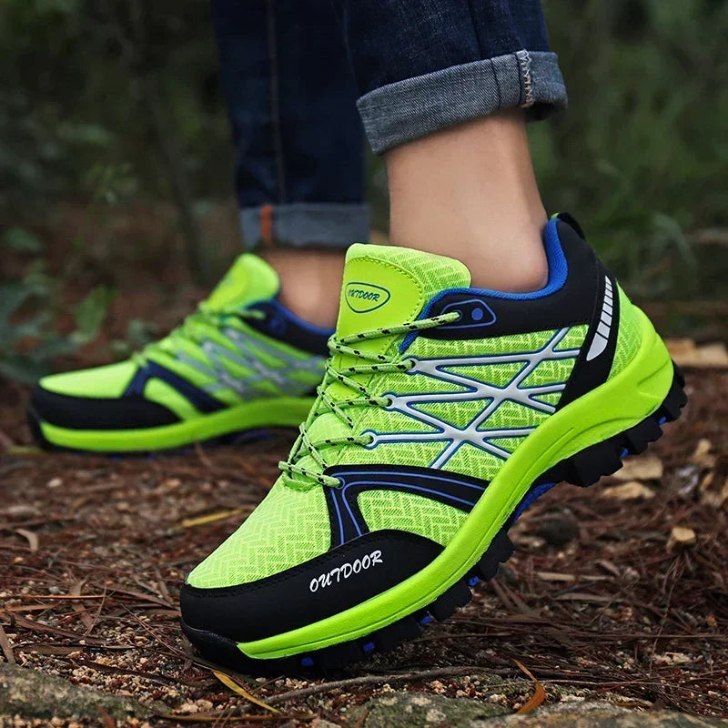 Outdoor Waterproof Hunting Fishing Shoes Mountain Off-Road Riding Sports Shoe Hiking Shoes Men Mesh Breathable Travel Shoe Tênis