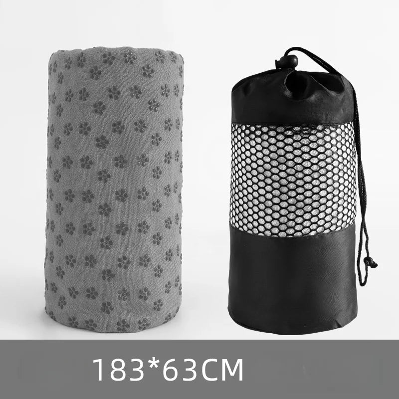 183*63cm Yoga Towel Professional Non-slip Mat Widened Lengthening Fitness Mat Home Sweat-absorbent Terry Cloth  Yoga Pad